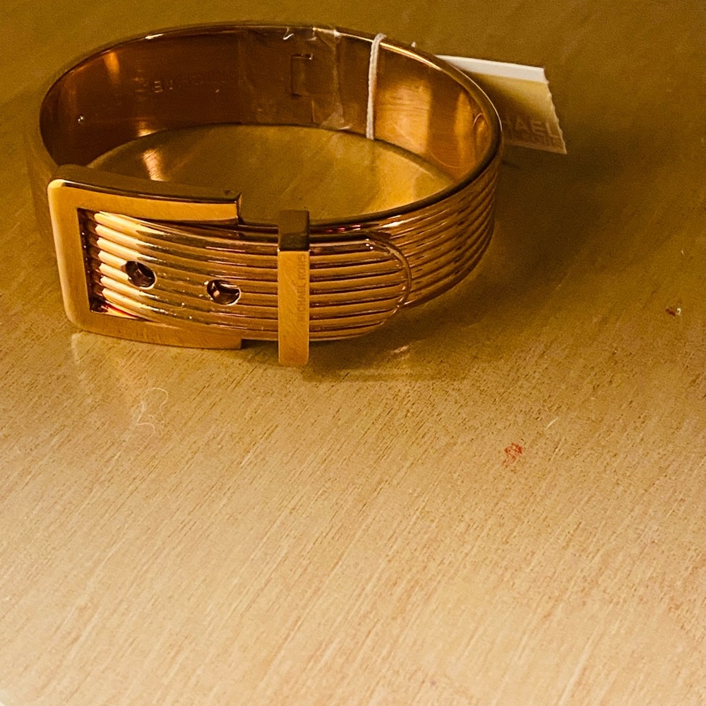 MK Gold cuff bracelet NWT